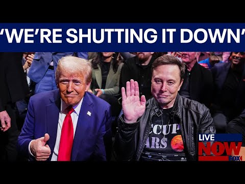 Youtube: President Trump & Elon Musk agree to 'shut down' USAID | LiveNOW from FOX