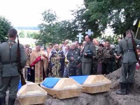 Youtube: Перепоховання вояків  - Reburial of GALICIA Division Warriors