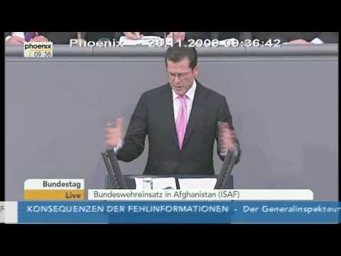 Youtube: Video: Rede des Bundesverteidigungsministers Guttenberg (26.11.2009)