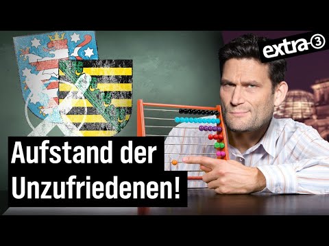 Youtube: Wahlen in Sachsen und Thüringen: Demokratie-Tetris | extra 3 vom 05.09.2024 | NDR