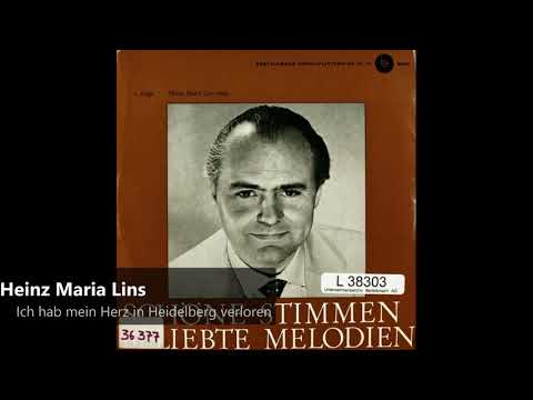 Youtube: Heinz Maria Lins - Ich hab mein Herz in Heidelberg verloren (1955)