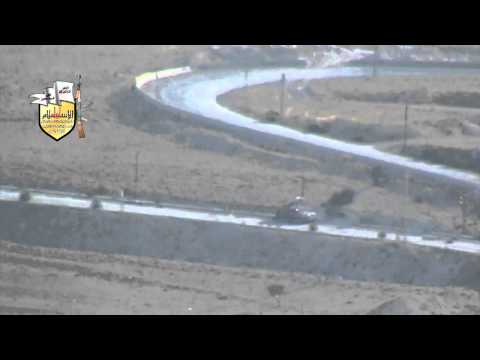 Youtube: مميز لواء الاسلام تدمير دبابة بصاروخ كونكورس في محيط بلدة جبعدين في القلمون.