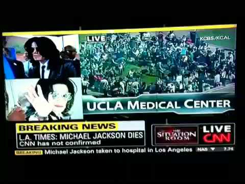 Youtube: CNN Breaking news - Michael Jackson Dies