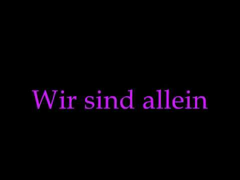 Youtube: Allein Allein- Polarkreis18 with lyrics