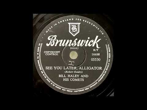 Youtube: 1956 BILL HALEY AND HIS COMETS - See You Later Alligator BRUNSWICK 10" 05530