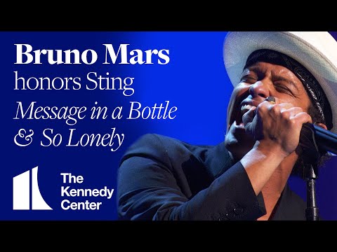 Youtube: Bruno Mars - "So Lonely," "Message In a Bottle" (Sting Tribute) | 2014 Kennedy Center Honors