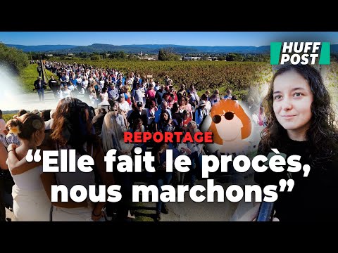 Youtube: À Mazan, une marche émouvante pour la « courageuse » Gisèle Pelicot