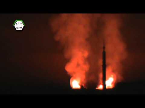 Youtube: هام جداً دمشق :: مقطع واضح للحرائق المشتعلة بالقرب من مطار دمشق 2013/12/21