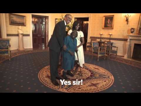 Youtube: President Obama Dance Party with 106-year-old Virginia McLaurin
