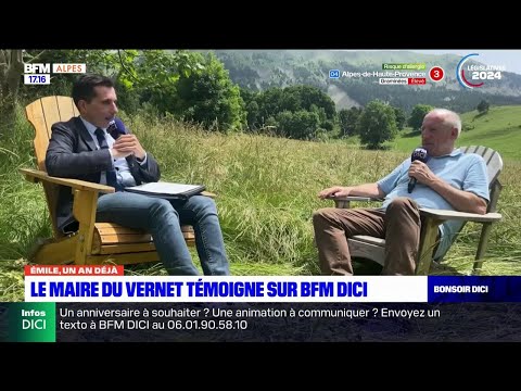 Youtube: Mort d'Émile: un an après la disparition du petit garçon, le maire du Vernet se confie à BFM DICI