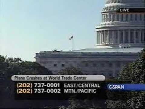 Youtube: C-Span; 9/11 Live Coverage