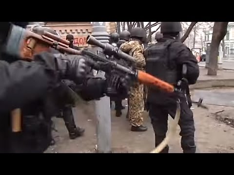 Youtube: Euromaidan - Riot cops and snipers shoot at protesters in Kiev Ukraine