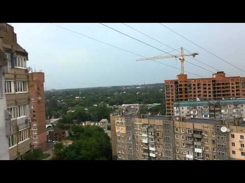 Youtube: 21.07.15 Утренний Обстрел Донецка ВСУ , видно полёт снаряда