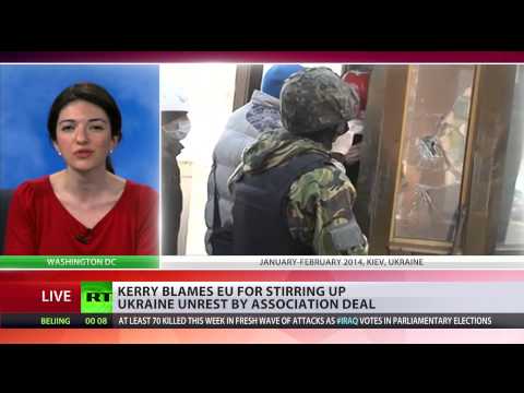 Youtube: Guilty by Association? Kerry blames EU for stirring up Ukraine unrest