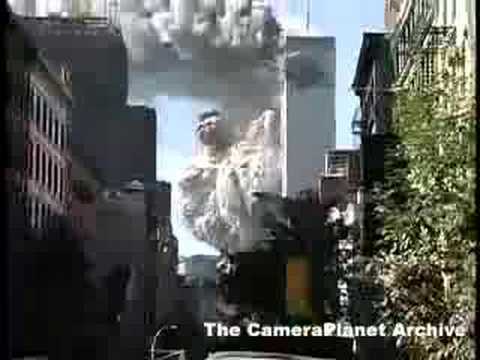 Youtube: Wtc 1, impact site close up, tower collapse close up,...