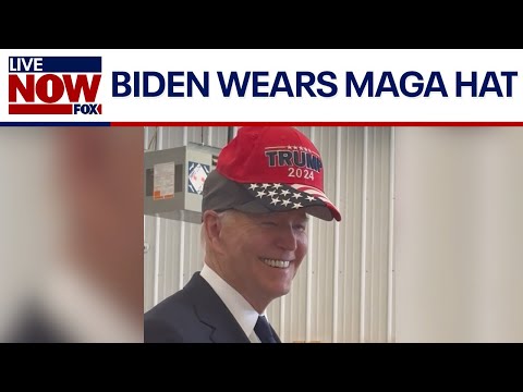 Youtube: Joe Biden wears MAGA hat, White House calls it a gesture of 'unity' | LiveNOW from FOX