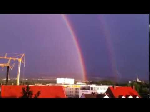 Youtube: Doppel-Regenbogen über Kassel