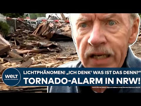 Youtube: HAGEN: Tornado-Alarm in NRW! "Hab nur Lichtphänomen gesehen! Ich denk’, was ist das denn?"