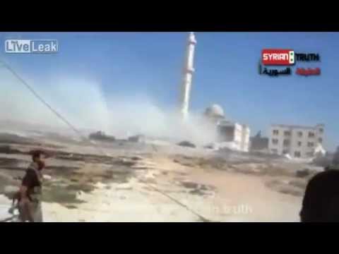 Youtube: Syrien FSA  Djihadisten sprengen Moschee - Medien beschuldigen die Syrische Armee
