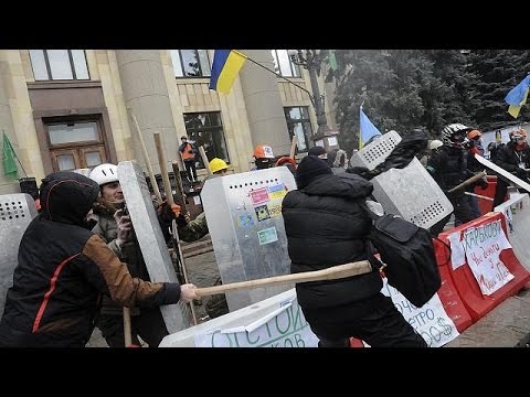 Youtube: Ukraine: Charkow und Donezk hissen russische Flagge