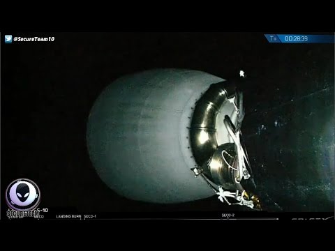 Youtube: LIGHTS From Huge UFO During SpaceX Satellite Launch 4/2/17