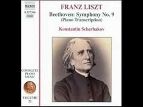 Youtube: Beethoven/Liszt - Symphony No. 9 for Piano 2nd Movement Part 1 of 2