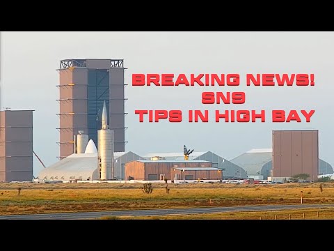 Youtube: Breaking Exclusive Starship News! SN9 Tips Over In High Bay!