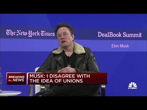 Youtube: Elon Musk: I disagree with the idea of unions