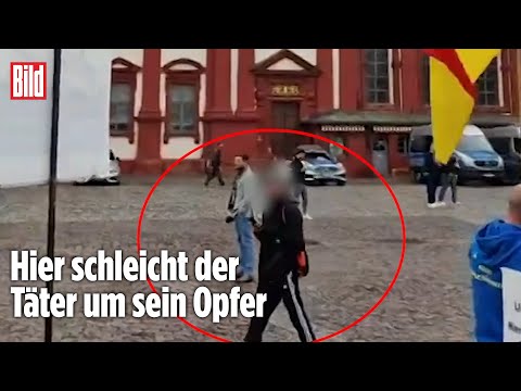 Youtube: MANNHEIM: Messer-Angriff auf Islam-Kritiker Michael Stürzenberger