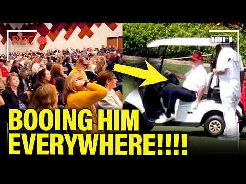 Youtube: Trump RUNS TO GOLF and GETS BOOED EVERYWHERE