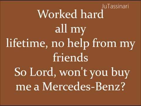 Youtube: Mercedes Benz - Janis Joplin - Lyrics