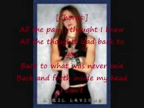 Youtube: Avril Lavigne Take Me Away with lyrics