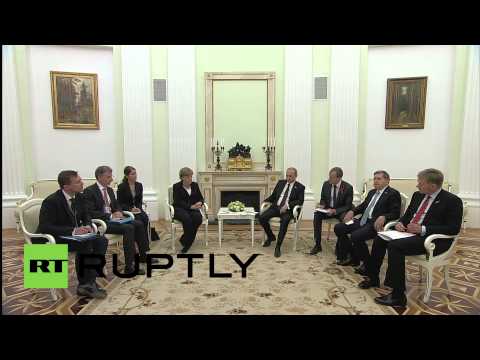 Youtube: Russia: Putin and Merkel to discuss Ukraine during bilateral talks