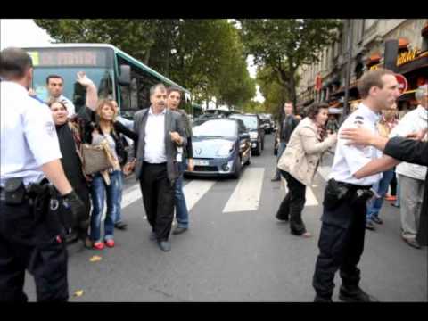 Youtube: The thugs of the Syrian Embassy in Paris attacking a peaceful Anti-Assad sit-in in Place du Chatelet