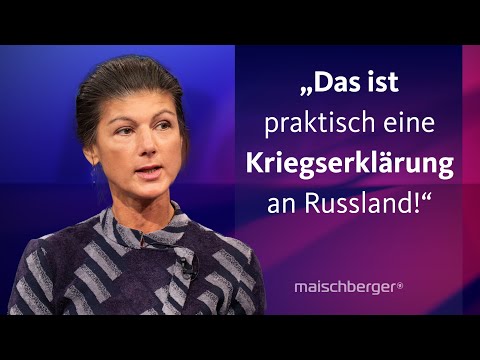 Youtube: Sahra Wagenknecht und Katrin Göring-Eckardt diskutieren über den Ukraine-Krieg | maischberger