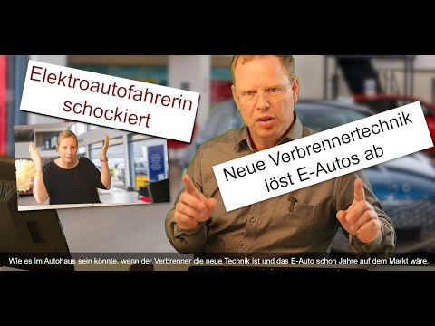 Youtube: Fahrerin von Elektroauto schockiert: Neue Verbrenner-Technik löst E-Autos ab. Verdrehte Autohauswelt