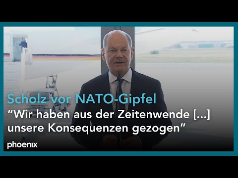 Youtube: NATO-Gipfel: Bundeskanzler Olaf Scholz vor dem Abflug nach Washington | 09.07.2024