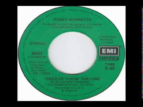 Youtube: Rocky Burnette - Tired of Toein The Line (1980)