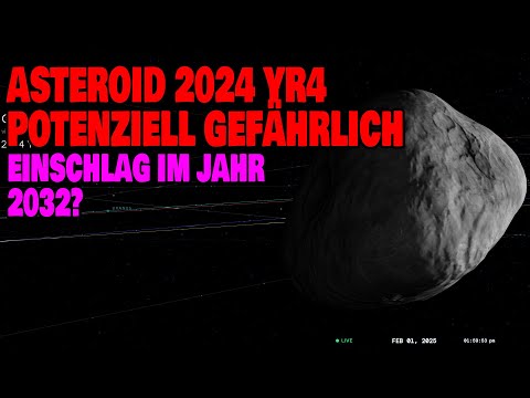 Youtube: Asteroid 2024 YR4 ist potenziell gefährlich - Einschlag im Jahr 2032?