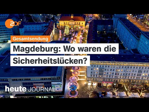 Youtube: heute journal vom 23.12.2024 Aufarbeitung Anschlag Magdeburg, Konflikt Nordsyrien, Ehrenamt Neukölln