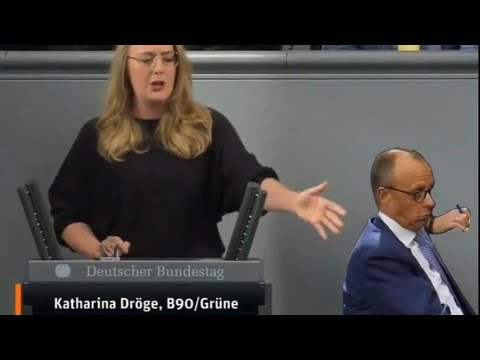 Youtube: Katharina Dröge (Grüne) zerstört Merz (CDU)