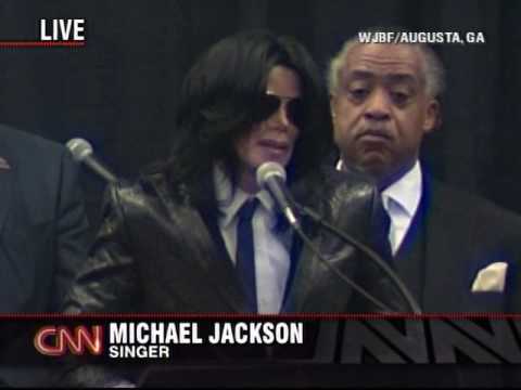Youtube: Michael Jackson speaks at James Brown's funeral
