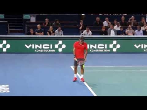 Youtube: BNP Paribas Masters 2014 - Roger Federer service game