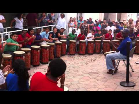 Youtube: Highland Elementary's World Drumming Ensemble Perform During Lake Worth Street Painting Festival