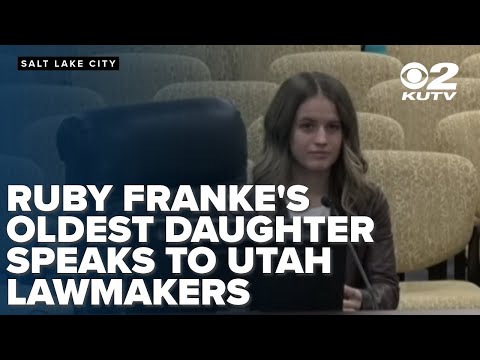 Youtube: Ruby Franke's oldest daughter, Shari, speaks to Utah legislative committee about child influencers