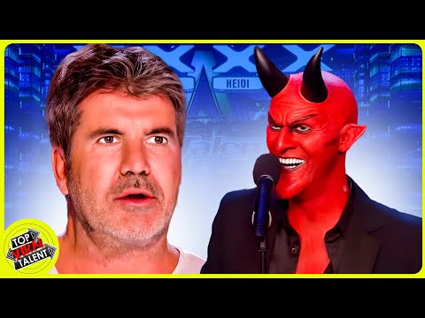 Youtube: DEVIL SINGER SHOCKS SIMON COWELL with his ANGELIC VOICE!