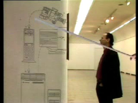 Youtube: Joachim Sauter & Dirk Lüsebrink - Iconoclast ( 'Zerseher'), Eye-Responsive Installation 1992