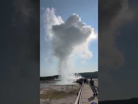 Youtube: Eruption aftermath of Biscuit Basin Geyser in Yellowstone National Park. Video credit (vlad merch)