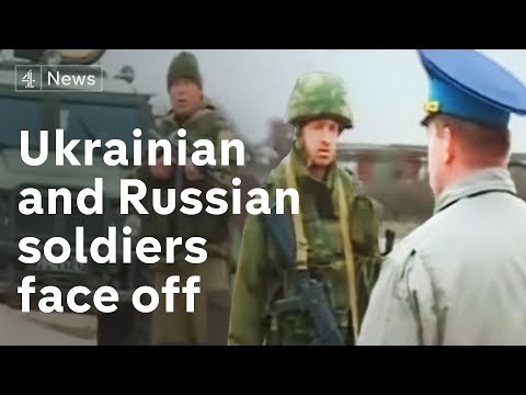Youtube: Ukrainian and Russian soldiers face off at Belbek | Channel 4 News