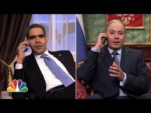 Youtube: Obama & Putin Phone Conversation on "Tonight Show"